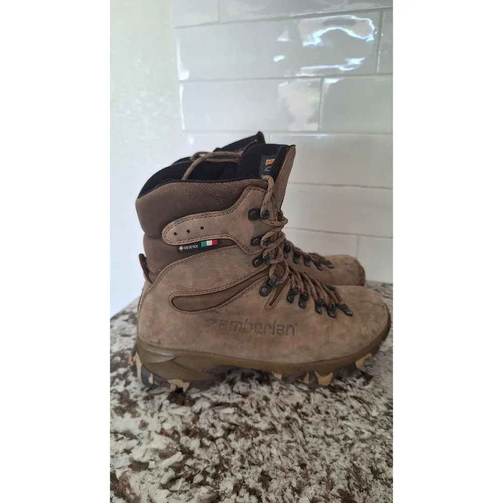 Zamberlan Mens Gore-Tex Vibram Leather Hiking Hunting Boots Made in Italy 7.5